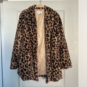 Leopard Print Coat